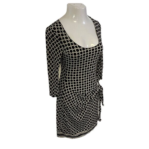 Max Studio Dress Womens XS Faux Wrap Stretch Black Work Office Career Corpcore - Picture 5 of 13